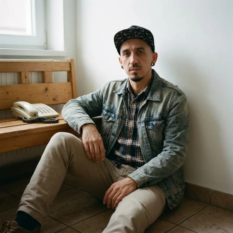 Paul Subțirel, portret în stil retro